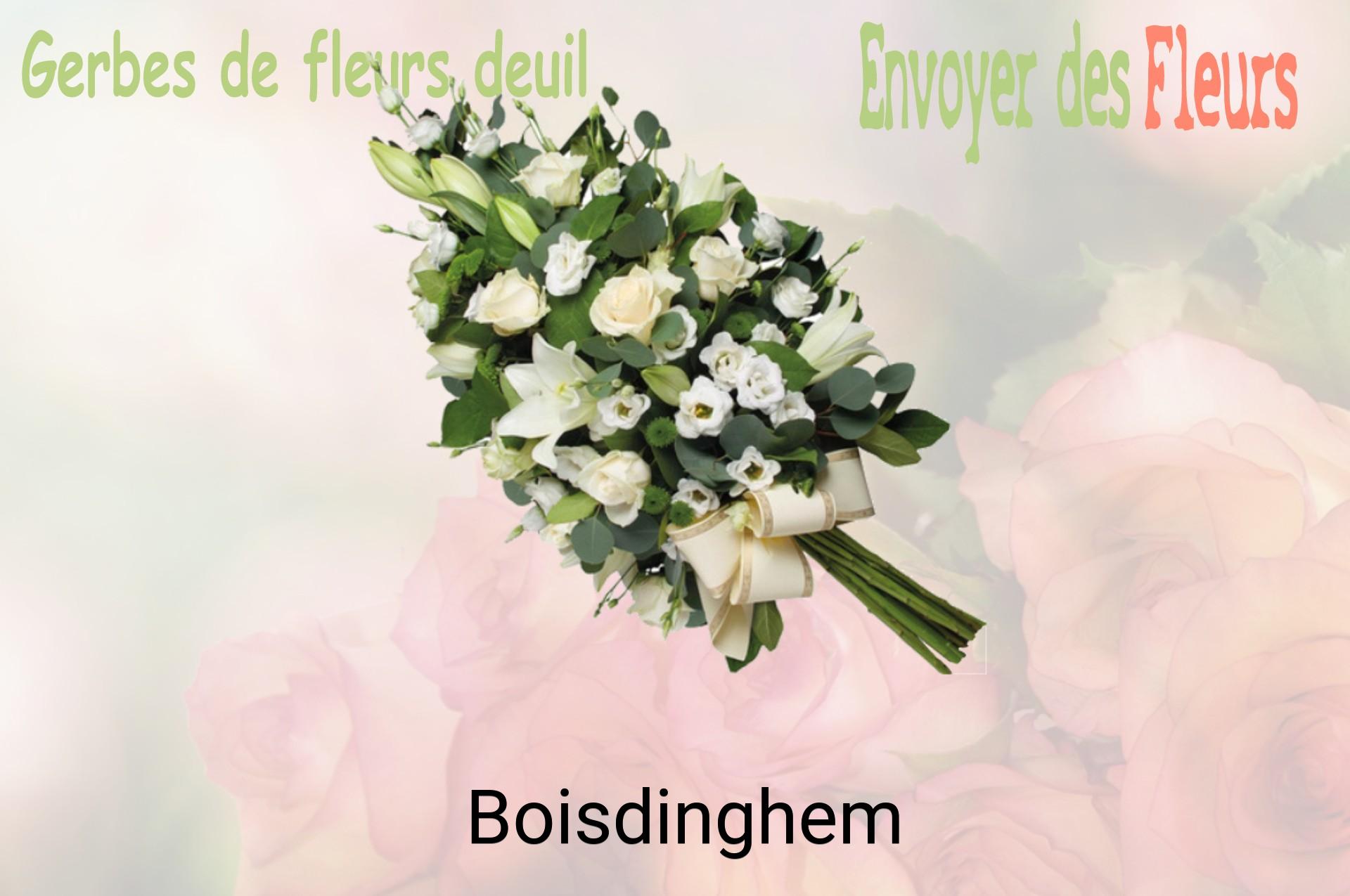 Gerbe de fleurs de deuil livrée à Boisdinghem